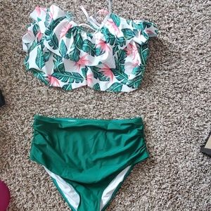 Cupshe high-waisted bikini set